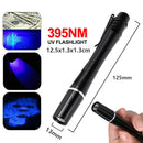 Mini UV 395nm Inspection Pen Torch Ultra Violet Flashlight Pocket Lamp Fluoresce-1