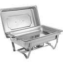 9L Chafing Dish Set Buffet Pan Bain Marie Bow Stainless Steel Food Warmer(1*9L)-1