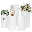 5PCS Round Plinth Cylinder Display Stand Pedestal Wedding Party Shop Display AU-1