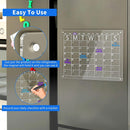 Large Magnetic Fridge Whiteboard Weekly Calendar Planner Acrylic White Board Set-2