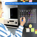 Large Magnetic Fridge Whiteboard Weekly Calendar Planner Acrylic White Board Set-3