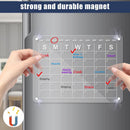 Large Magnetic Fridge Whiteboard Weekly Calendar Planner Acrylic White Board Set-9