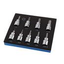 9pcs Allen Key Sockets Hex Bit Socket Set 3/8" Drive Drill Metric Tools 2-10mm-5