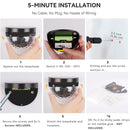 6PCS Solar Powered LED Wall Lights Door Fence Lights Outdoor Garden Lamp Light-3