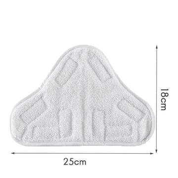 5PCS Stick On White Washable Cleaning Pads Microfiber For X5 Steam Mop H20 H2O - 0