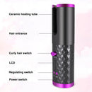 Hair Curler LCD Ceramic Cordless Auto Rotating Wireless Waver Curling Iron Salon-3