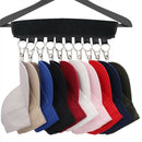 2X 10 Clips Door Cap Rack Baseball Hat Holder Closet Hanger Storage Organizer-5