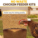 4 Port Chicken Feeder Poultry Feeder DIY Port PVC Gravity Fed Chicken Feeder-9