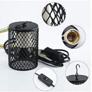 100W Reptile Ceramic Heat Lamp anti-hot Cage Light Holder Switch Chicken Brooder-1