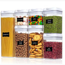 Plastic Food Storage Container Set Easy Lock Lids Kitchen Storage Pantry Organization White-3