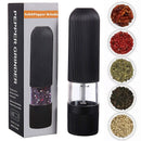 Electric Salt Pepper Mill Grinder Battery Powered LED Light Adjustable AU-1