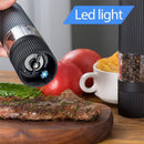 Electric Salt Pepper Mill Grinder Battery Powered LED Light Adjustable AU-5