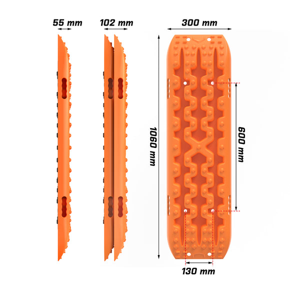 X-BULL Recovery Tracks Boards Sand Truck Mud 4WD 4x4 Gen3.0 Orange/ Tyre Tire Deflator