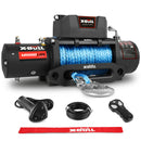 X-BULL 12000LBS Electric Winch 12V 4x4 synthetic rope 4WD Car with winch mounting plate-10