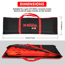 X-BULL Recovery tracks Carry Bag 4x4 Extraction Tred Bag Black-3