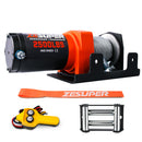 ZESUPER Electric Winch 2500LBS/1134KG 12V 15.2M Steel Cable ATV UTV 4WD 4X4 Boat-1