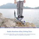 Fishing Chair With Aluminum Alloy For All-Terrains Portable Multifunctional Folding Adjustable Reclining Chair With Hind Legs-5