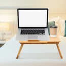 EKKIO Foldable Bamboo Laptop Bed Desk with Handles and Folding Legs-3