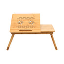EKKIO Foldable Bamboo Laptop Bed Desk with Handles and Folding Legs-9