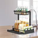 GOMINIMO 2 Tier Multi-purpose Under Sink Storage Rack (Black)-6