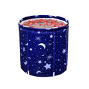 GOMINIMO Portable Foldable Bathtub Thickening with Thermal Foam 65X70cm (Star Blue)-9