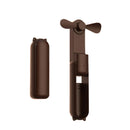 GOMINIMO USB Rechargeable Portable Handheld Fan with 3 Speed(Brown)-1