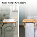 GOMINIMO Portable Sofa Arm Tray For Wide Couches(Natural)-5