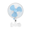 GOMINIMO Portable Oscillating Clip Fan With 2 Speed (White+Blue)-1
