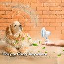 GOMINIMO Portable Oscillating Clip Fan With 2 Speed (White+Blue)-9