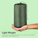 KILIROO Double Inflatable Camping Sleeping Pad with Pillow (Army Green)-5