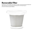 MIRAKLASS 45000RPM 7.8V Rechargeable Cordless Air Duster and Car Vacuum Cleaner with Charging Base (Navy Blue)-6