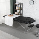 ONIREST 2 Fold Adjustable Portable Massage Bed (Black)-3