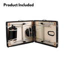 ONIREST 2 Fold Adjustable Portable Massage Bed (Black)-8