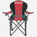 SONGMICS Folding Camping Chair with Bottle Holder Red and Black-7