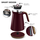 Morphy Richards 1.5L Aspect Kettle - Maroon with Cork-Effect Trim-6