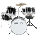 Karrera Children's 4pc Drum Kit - Black-1