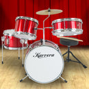Karrera Children's 4pc Drum Kit - Red-10