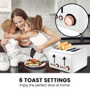 Pronti Toaster, Kettle & Coffee Machine Breakfast Set - White-8