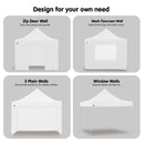 Wallaroo Gazebo Tent Marquee 3x3 PopUp Outdoor Wallaroo White-3