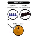 Wallaroo Gazebo Tent Marquee 3x4.5m PopUp Outdoor Orange-11