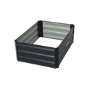 Wallaroo Garden Bed 80 x 60 x 30cm Galvanized Steel - Black-3