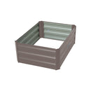 Wallaroo Garden Bed 80 x 60 x 30cm Galvanized Steel - Grey-3