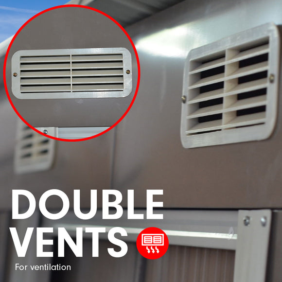 Wallaroo 4ft x 8ft Garden Shed Flat Roof Outdoor Storage - Grey