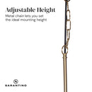 Sarantino Black and Gold Pendant Light-4