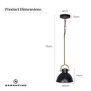 Sarantino Black and Gold Pendant Light-6