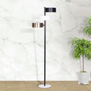 Sarantino Metal Floor Lamp with 3 Swirl Shades-8