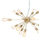 Sarantino 15-Light Sputnik Chandelier in Brass Finish-7