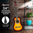 Karrera 34in Acoustic Wooden Childrens Guitar - Sunburst-8