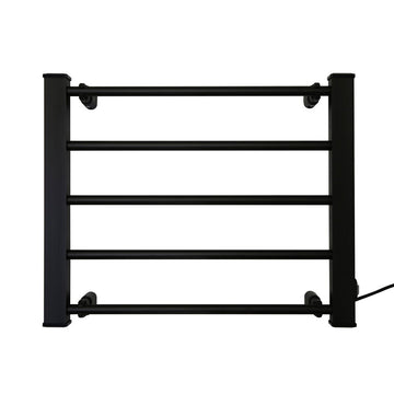 Pronti Heated Towel Rack Electric Bathroom Towel Rails Warmer Ev-90 -black - 0