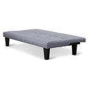 Sarantino Sofa Bed Lounge Couch Futon Furniture Seat Adjustable Suite Dark Grey-5
